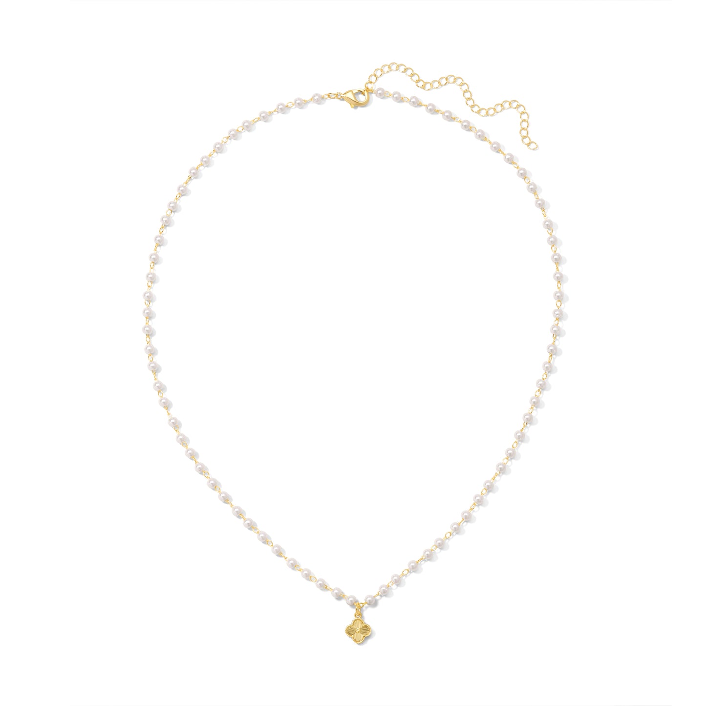 Glimmering Clover Necklace