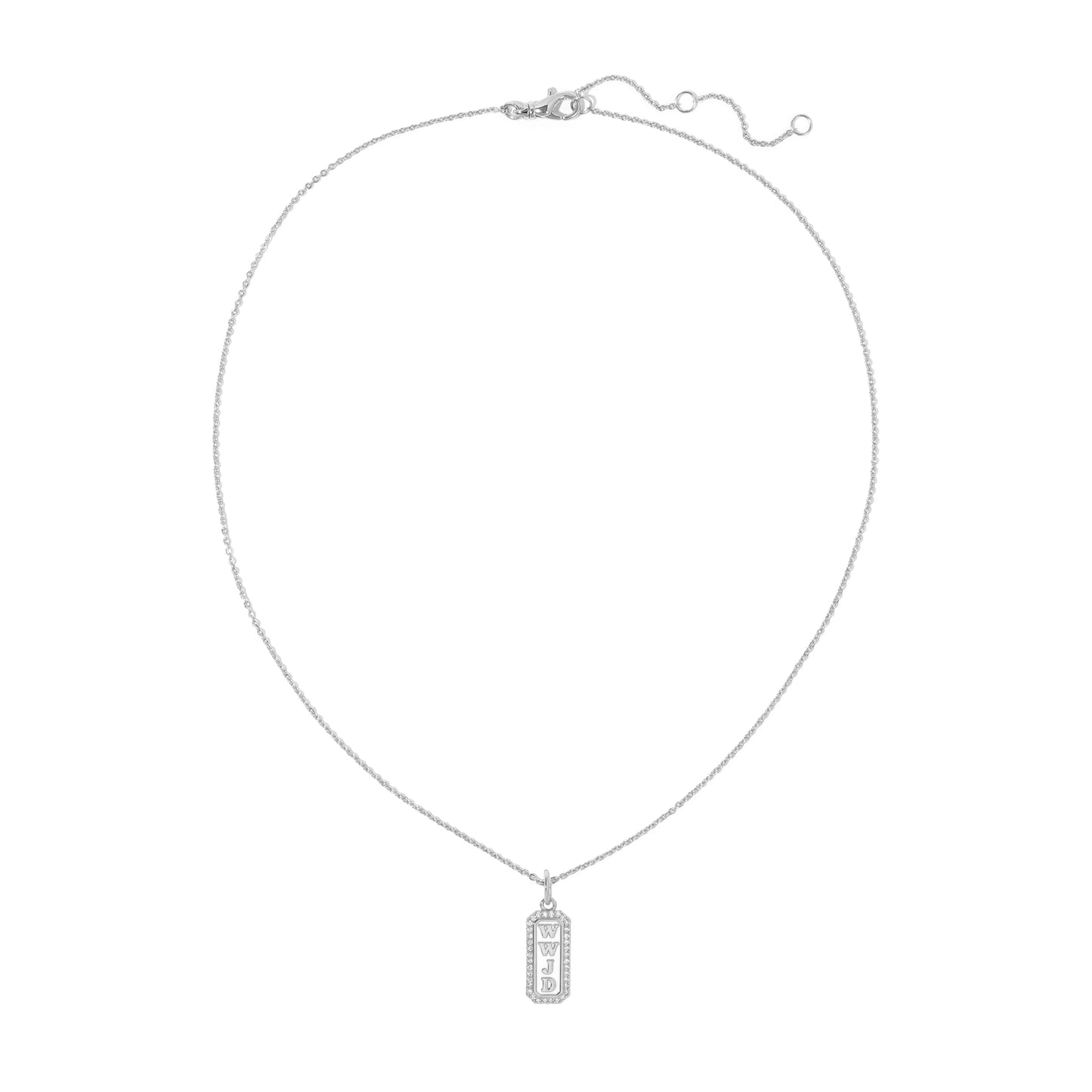 Sterling Silver What Would Jesus Do Necklace