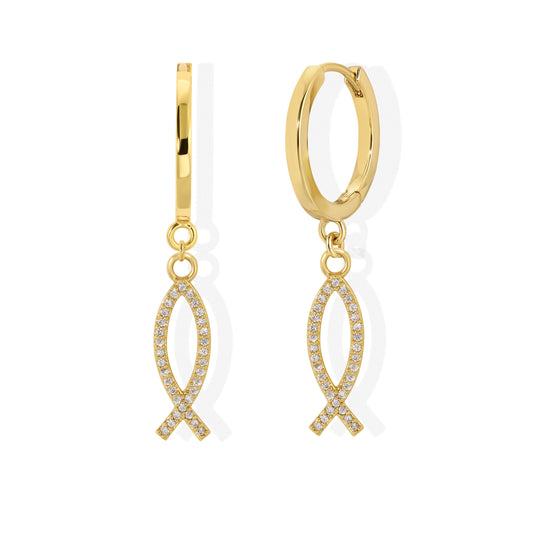 Ichthys Charm Earrings
