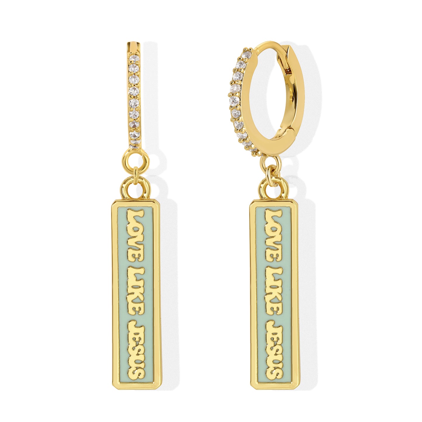 Love Like Jesus Charm Earring