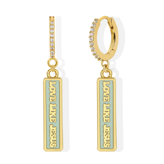 Love Like Jesus Charm Earring