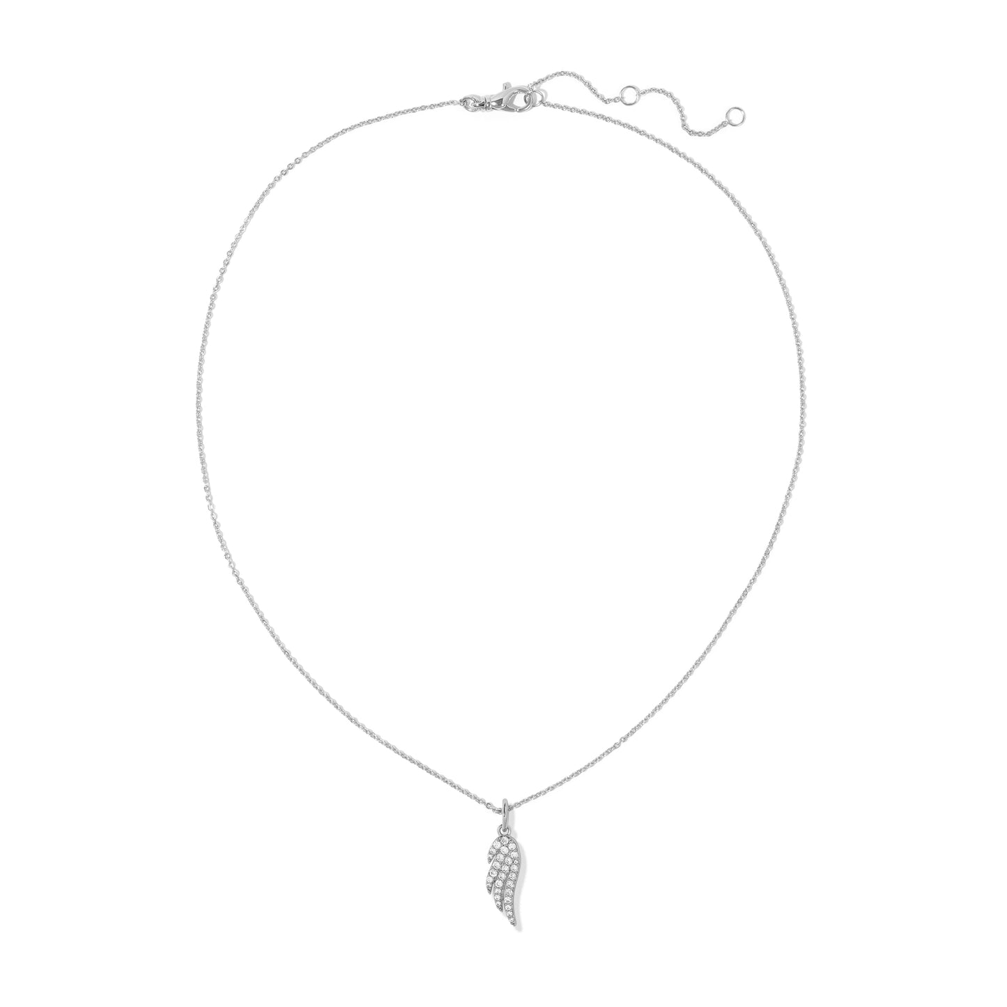 Sterling Silver With Brave Wings Necklace