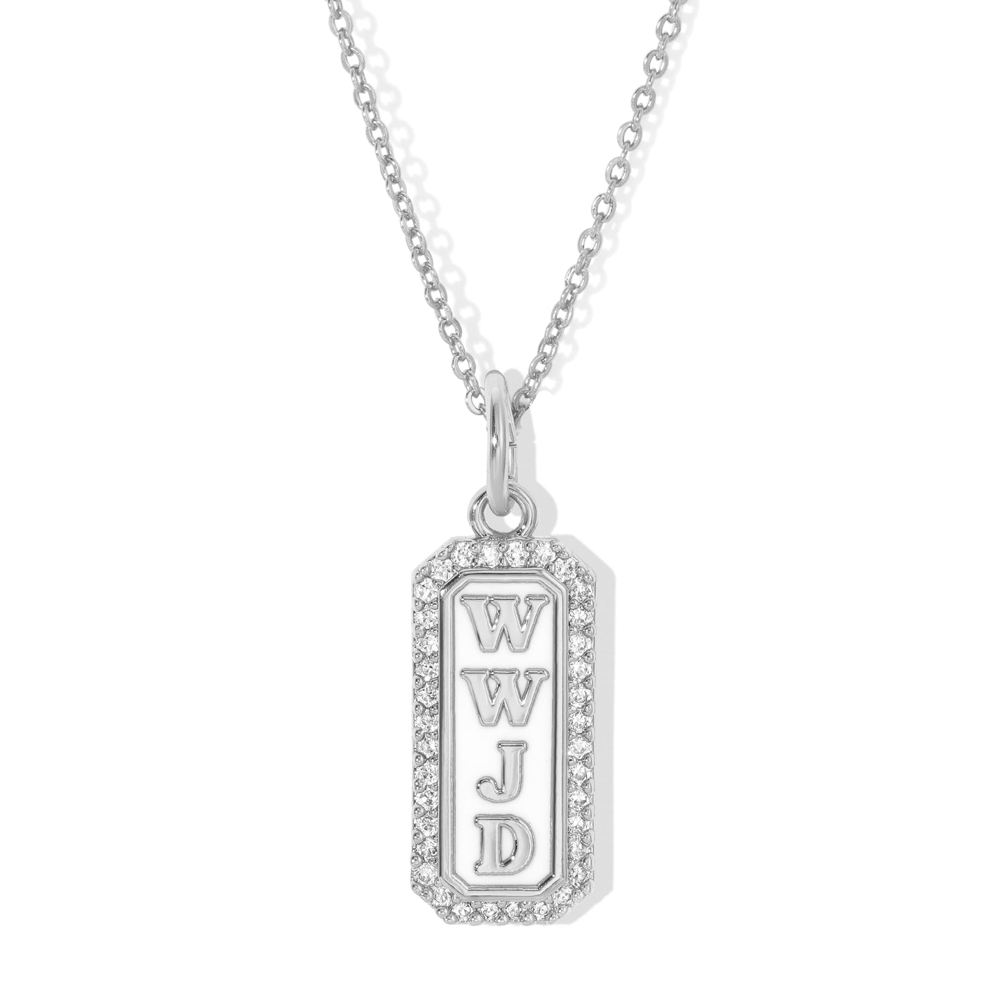Sterling Silver What Would Jesus Do Necklace