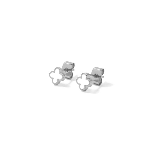Lucky Charm Studs Silver